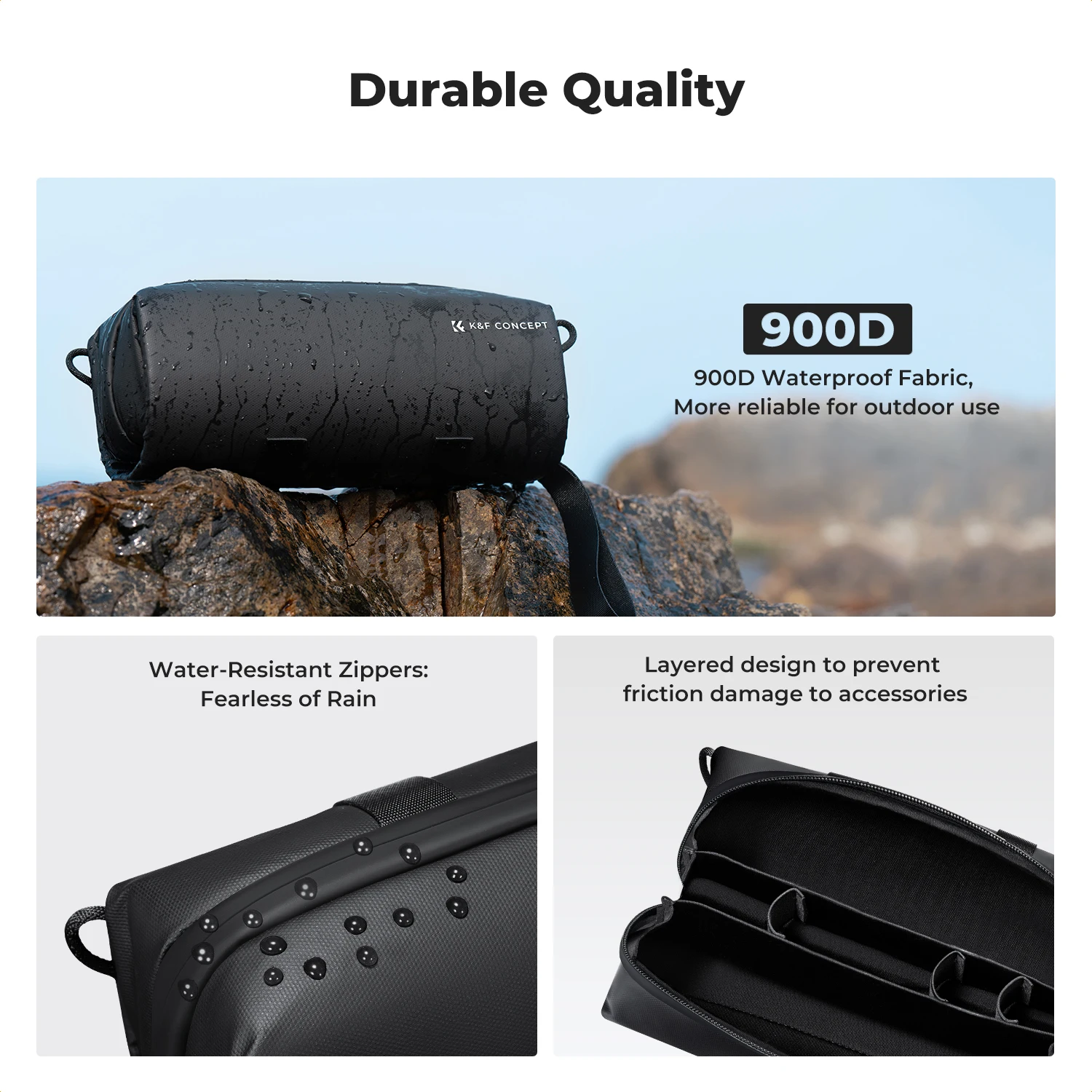 K & F Concept para DJI OSMO Pocket 3 bolsa de transporte portátil impermeable para DJI Pocket 3 accesorios de Cámara de Acción estuche de almacenamiento