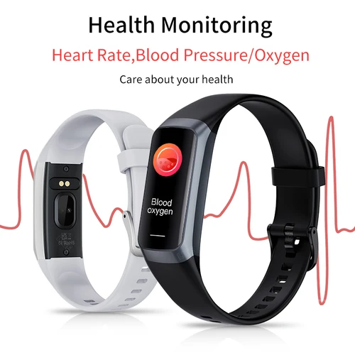 Imagen 2 del producto LIGE Amoled reloj inteligente hombres 2024 banda inteligente mujeres ritmo cardíaco sangre Smartwartch pulsera inteligente impermeable deporte Fitness Tracker