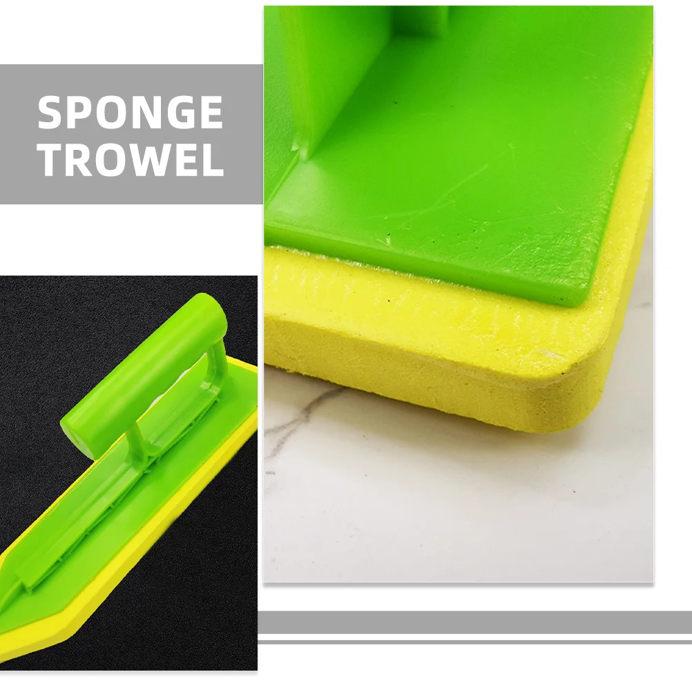 ฟองน้ํากระเบื้องเครื่องมือเกรียงชั้น Grout แบบพกพา Float กาวมือยาง Multi-Function Drywall พร้อมที่จับ
