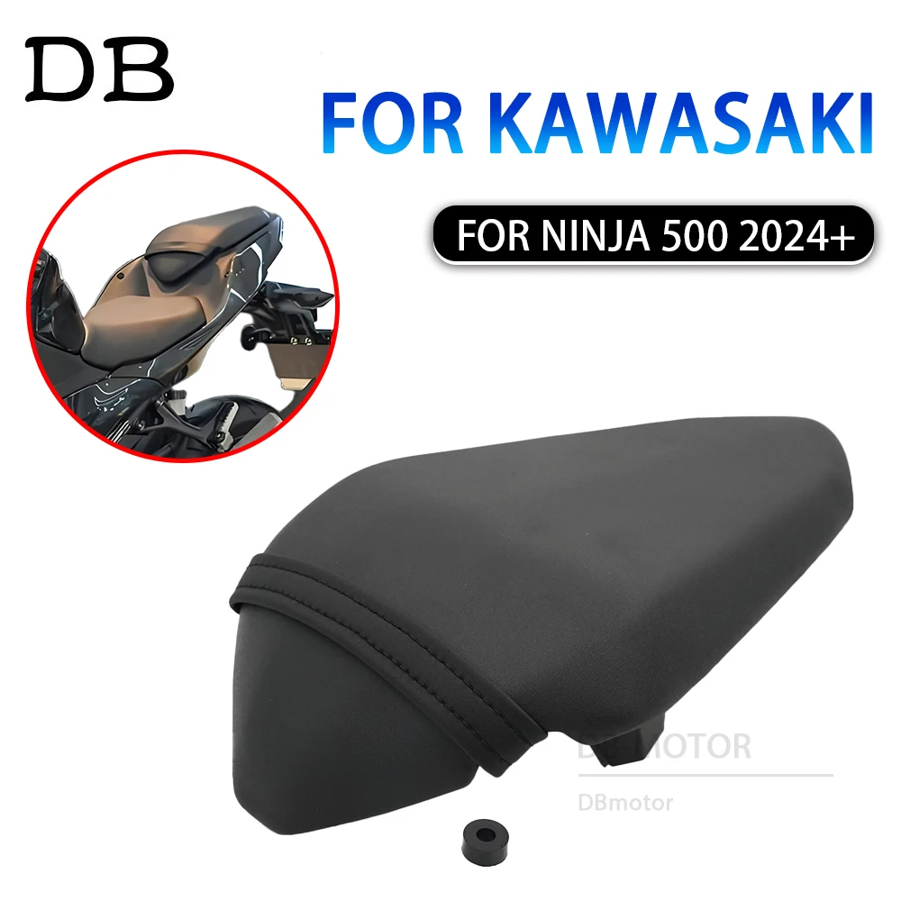 

Motorcycle Accessories Pillion Seat Pad Passenger Rear Seat Cover For Kawasaki Ninja 500 NINJA500 2024 - 2025 Cushion Accessory
