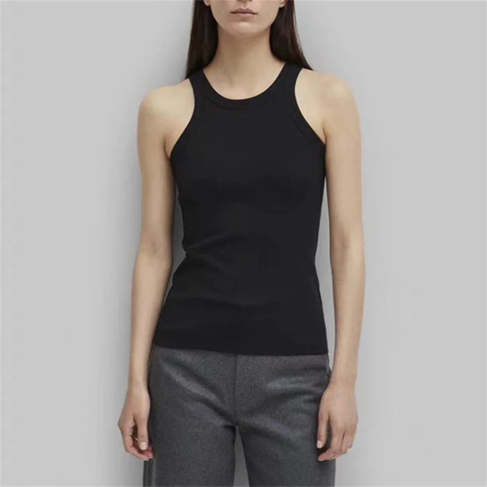 

Женский топ 2026, жилет, чистый хлопок, эластичный, приталенный лиф, сексуальная женская одежда, камзол, новинка Y2K, универсальный бюстгальтер-пуловер