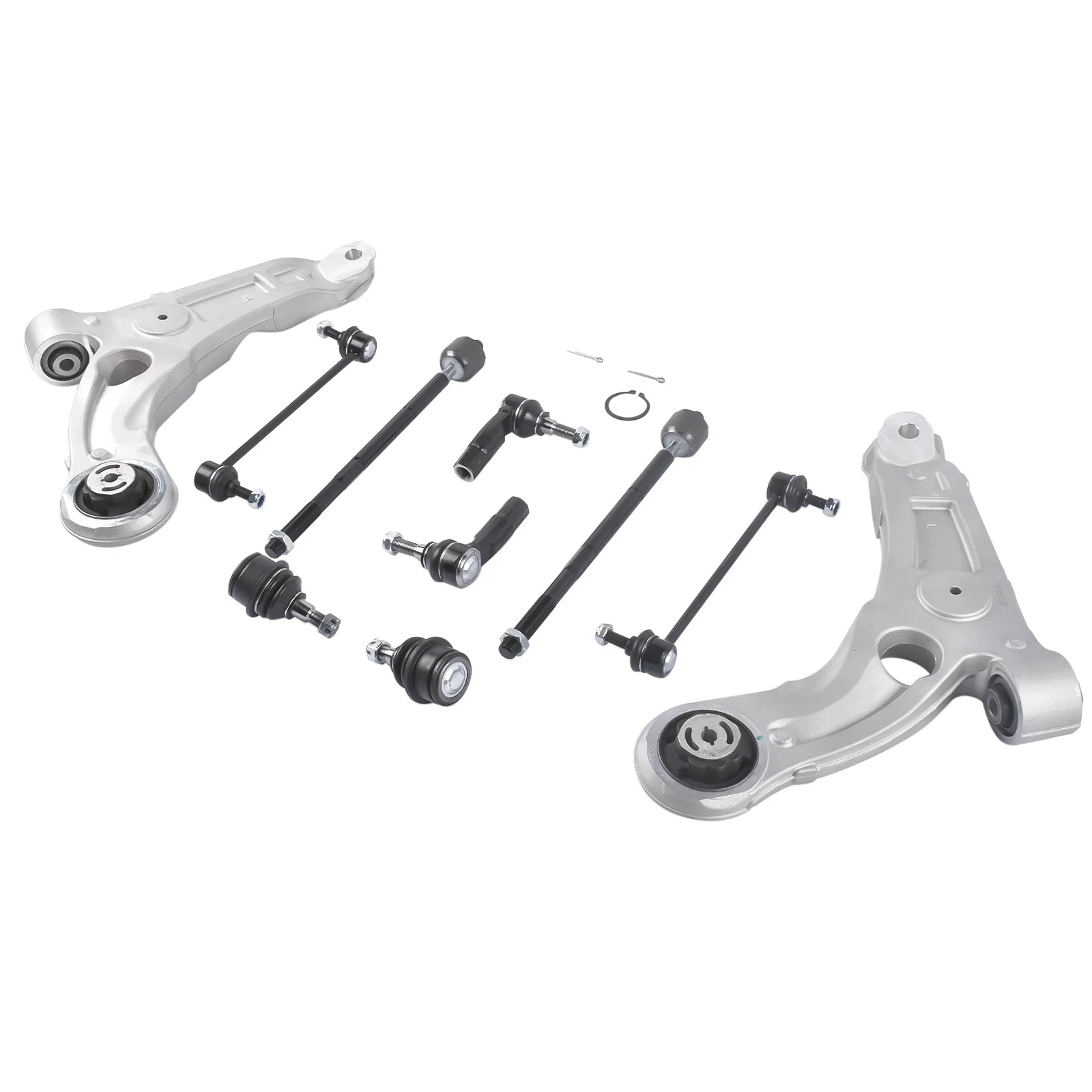 AP01 10pc Front Lower Control Arms Sway Bars Tie Rods for Jeep Cherokee AWD 2014-2018 RK643179 CMS251186