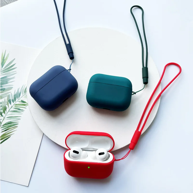 For AirPods Pro 2 Case with Lanyard anti-lost  Protective Cover [Front LED Visible] Silicone Soft Skin Case for AirPods Pro 2