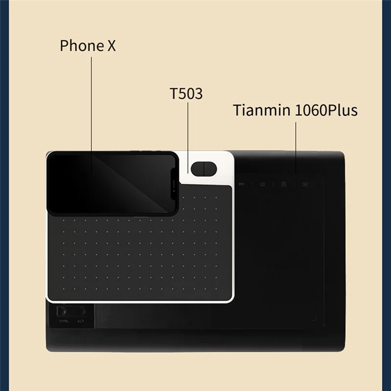 

10Moons T503 Digital Board Can Be Connected To The Cell Phone Hand Drawing Board Computer Painting Drawing Board Durable Pink