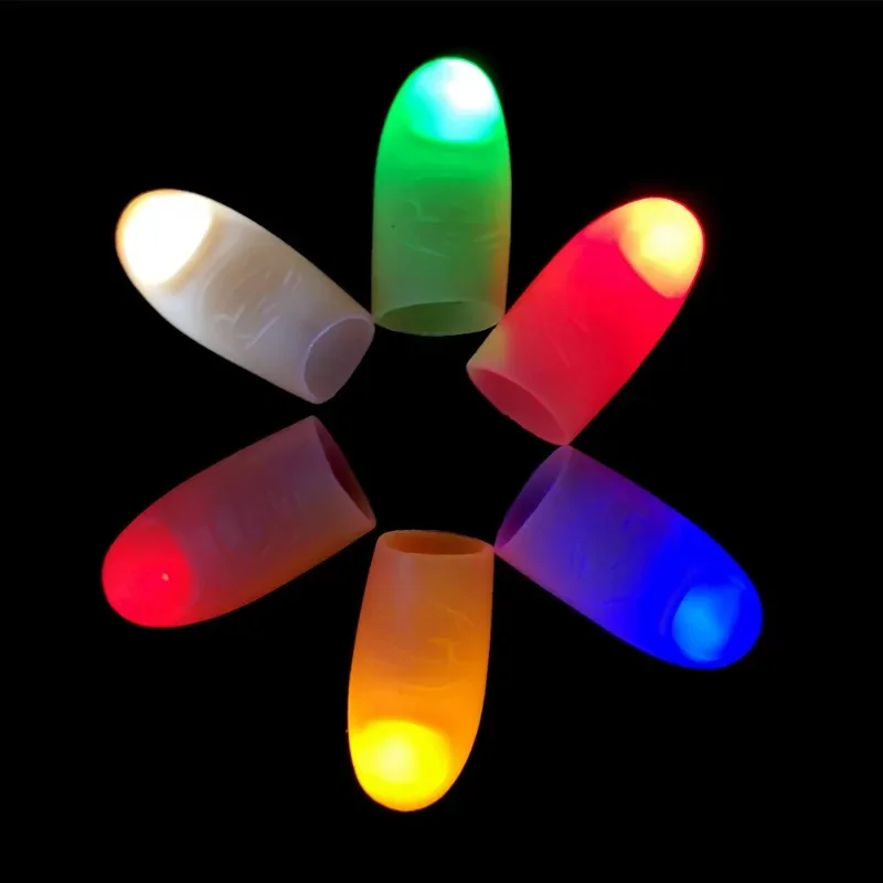 Thumb Finger Light Magic Thumbs Light Toys for Adult Children Magic Trick Props Led Flashing Fingers Halloween Party Favors