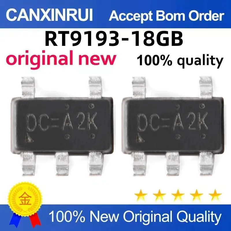 (10-300piezas)SOT23-5 RT9193-18GB RT9193-18 Regulator LDO 1.8V 300mA output