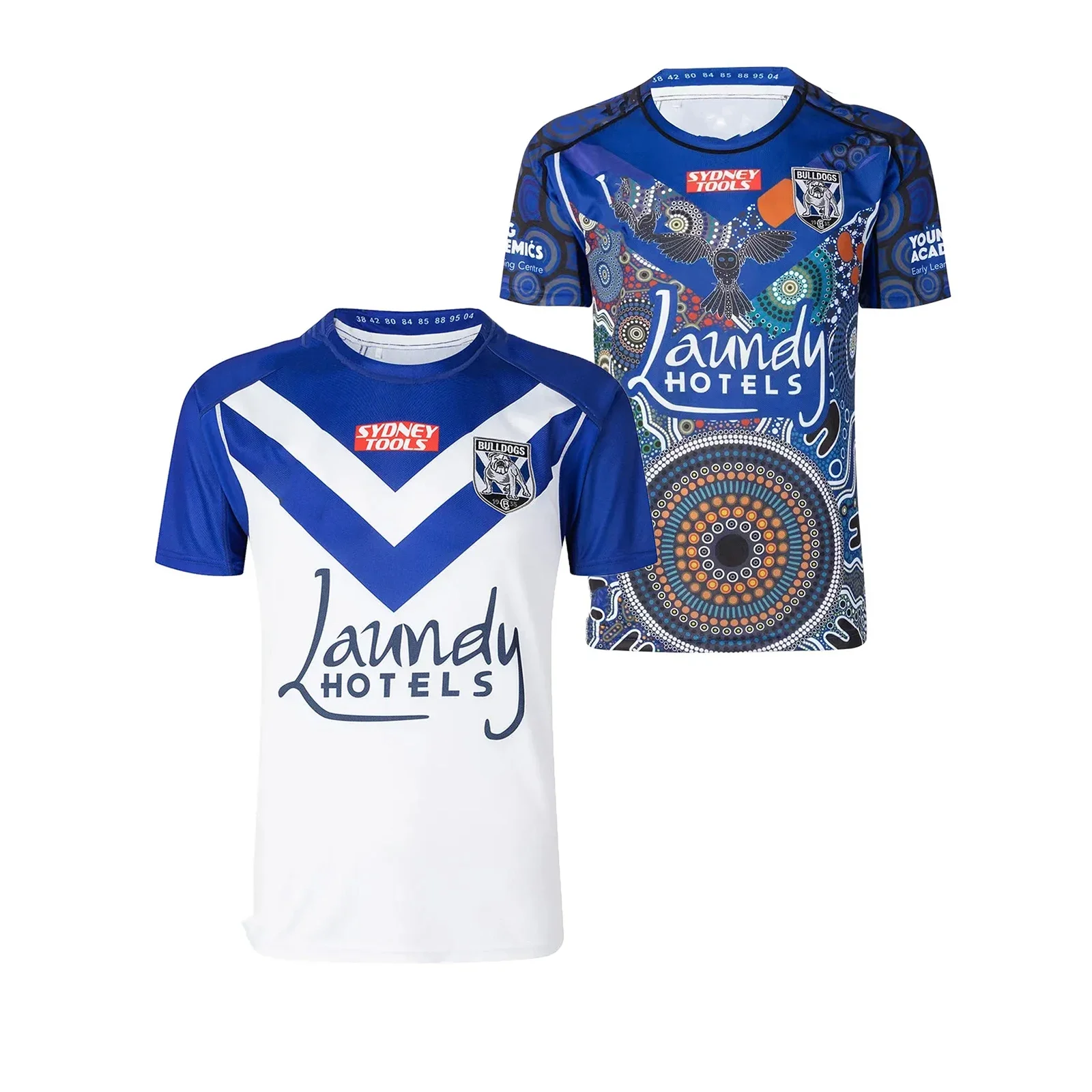 

2022 Bankstown Bulldogs Men's Replica Home/Indigenous Rugby Jersey Sport Shirt S-5XL