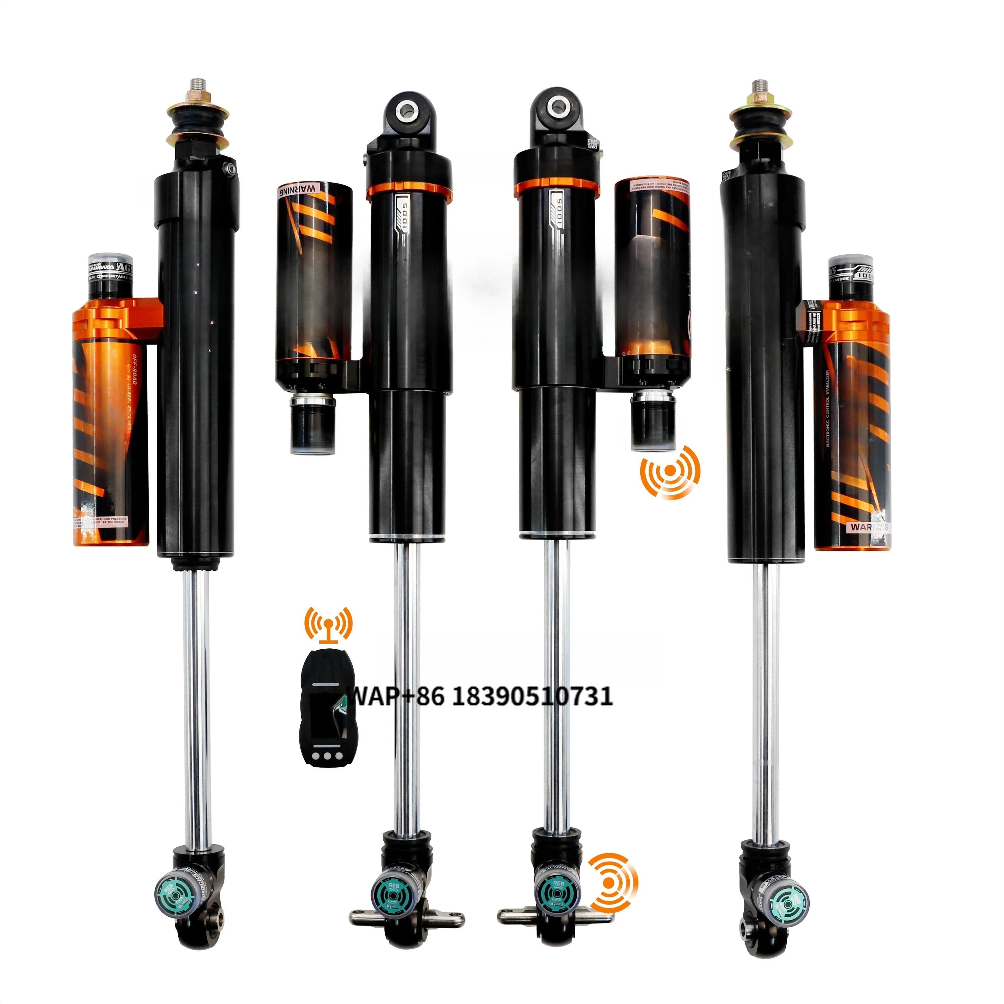 New WranglerJK Wireless Compression and Rebound Adjustable Suspension Shock Absorber with 2-Year Warranty and Universal Fitment