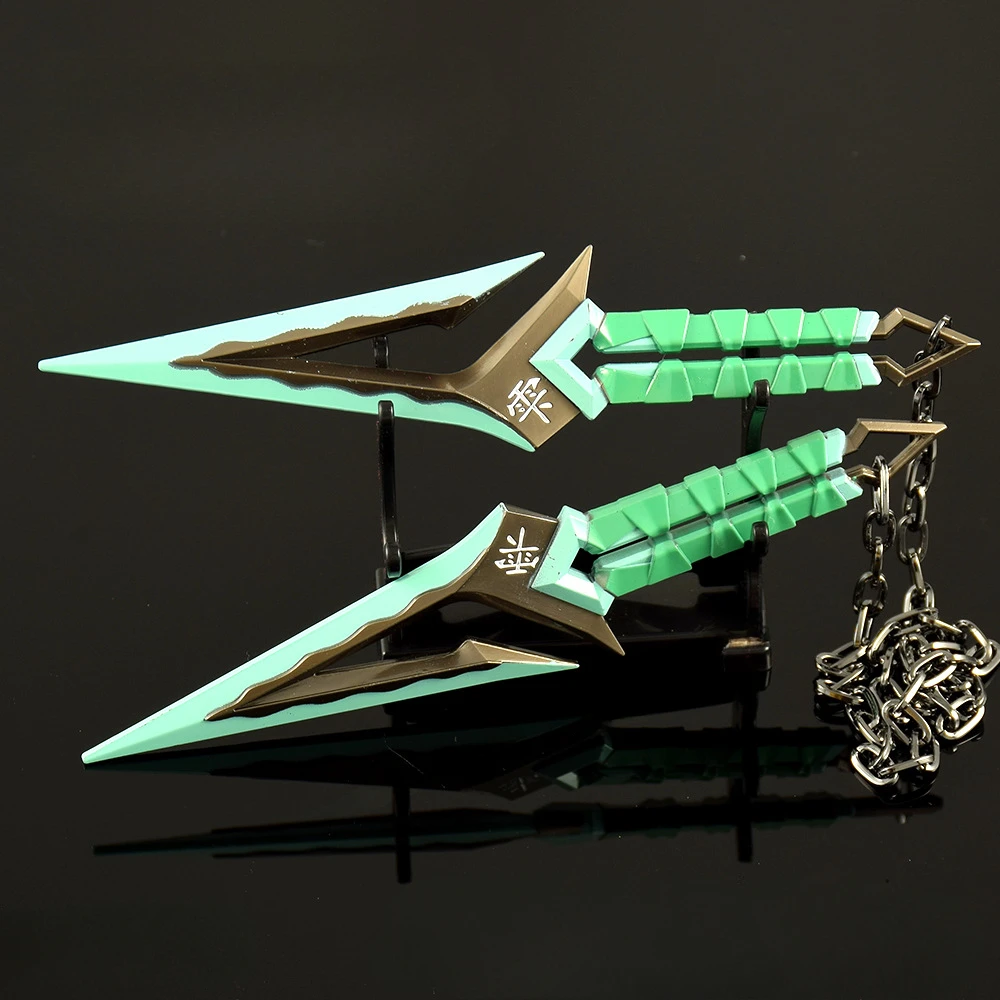 16 cm Valorant Waffe Kuronami Keine Yaiba Kunai Spiel Peripherie Metall Waffe Modell Schwert Desktop Ornament Sammlung Handwerk Geschenk Spielzeug