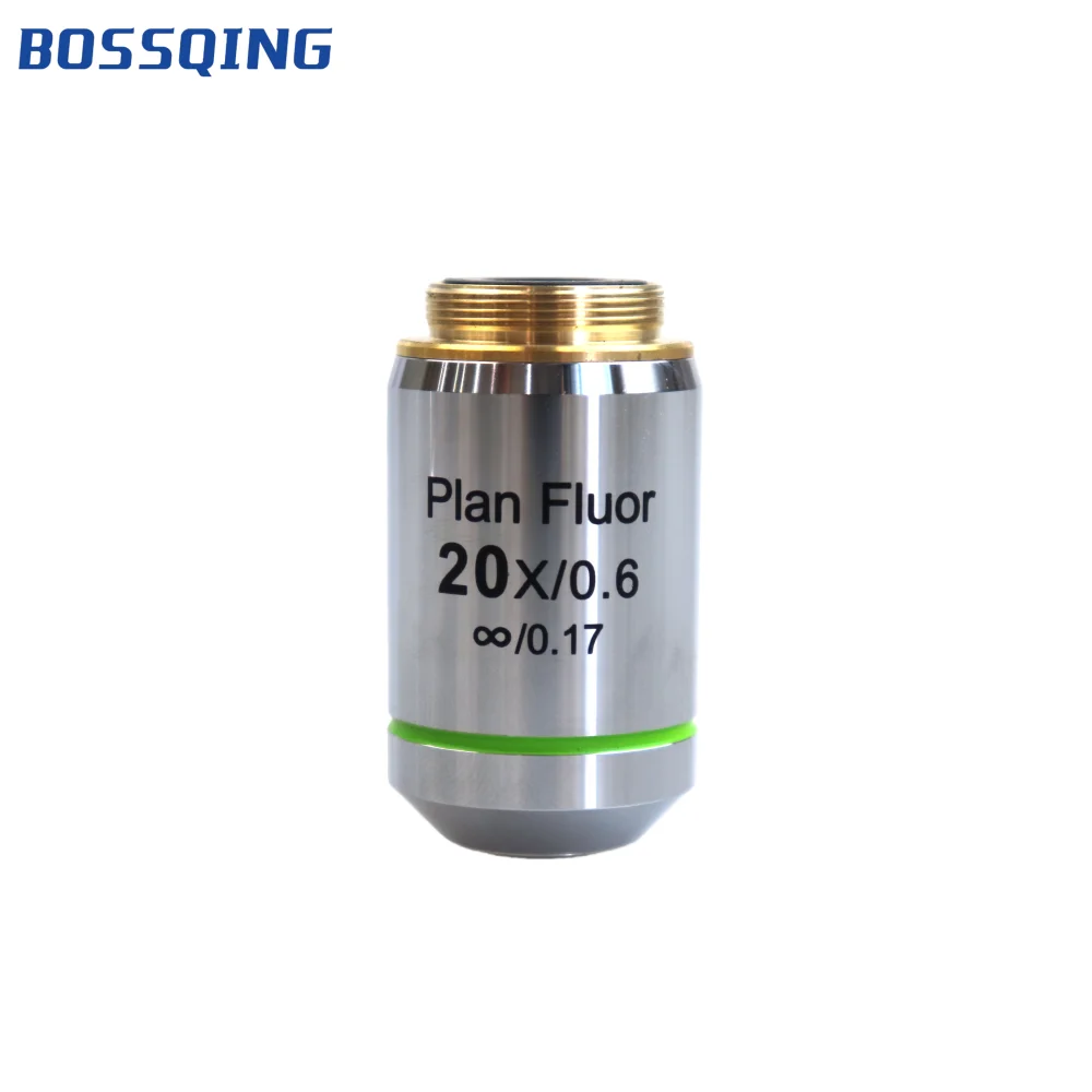 2026High-Resolution Biological Plan Semi-Apochromatic Infinite-Corrected Plano Convex Objective Lens NA=0.6 -Ready O