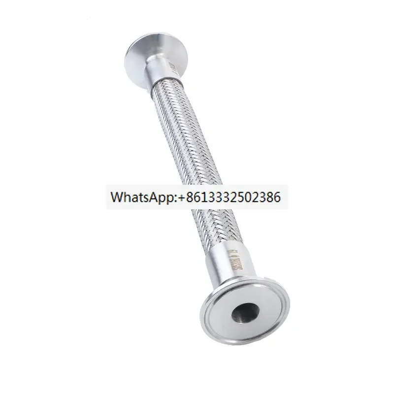 

304 sanitary grade stainless steel fast fitting hose clamp, disc type metal woven corrugated pipe, special for food and medicine