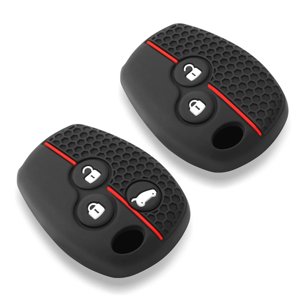 Silicone Car Key Case Cover 2 Buttons for Renault Kangoo DACIA Scenic Megane Sandero Captur Twingo Modus 2/3 Buttons