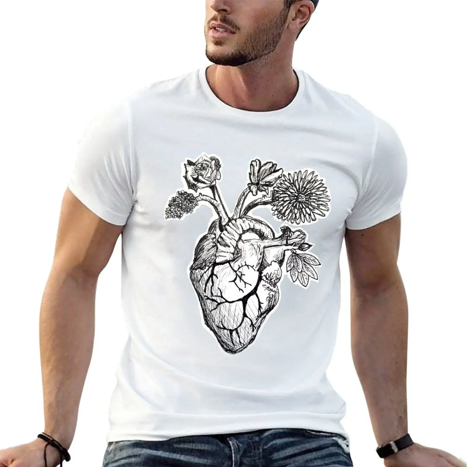 Anatomically correct heart, but make it art T-Shirt Plus Size Workout Short Sleeve Top