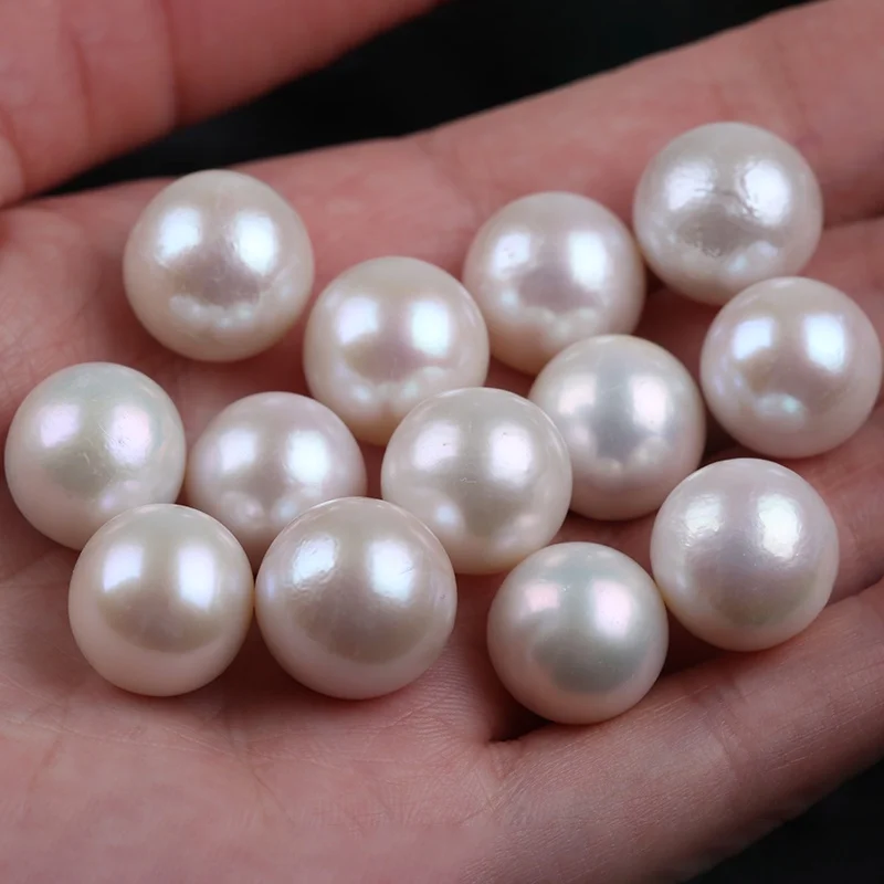 Natural White 13-15mm Edison Round Freshwater Pearl Bead Wholesale For Jewelry Making