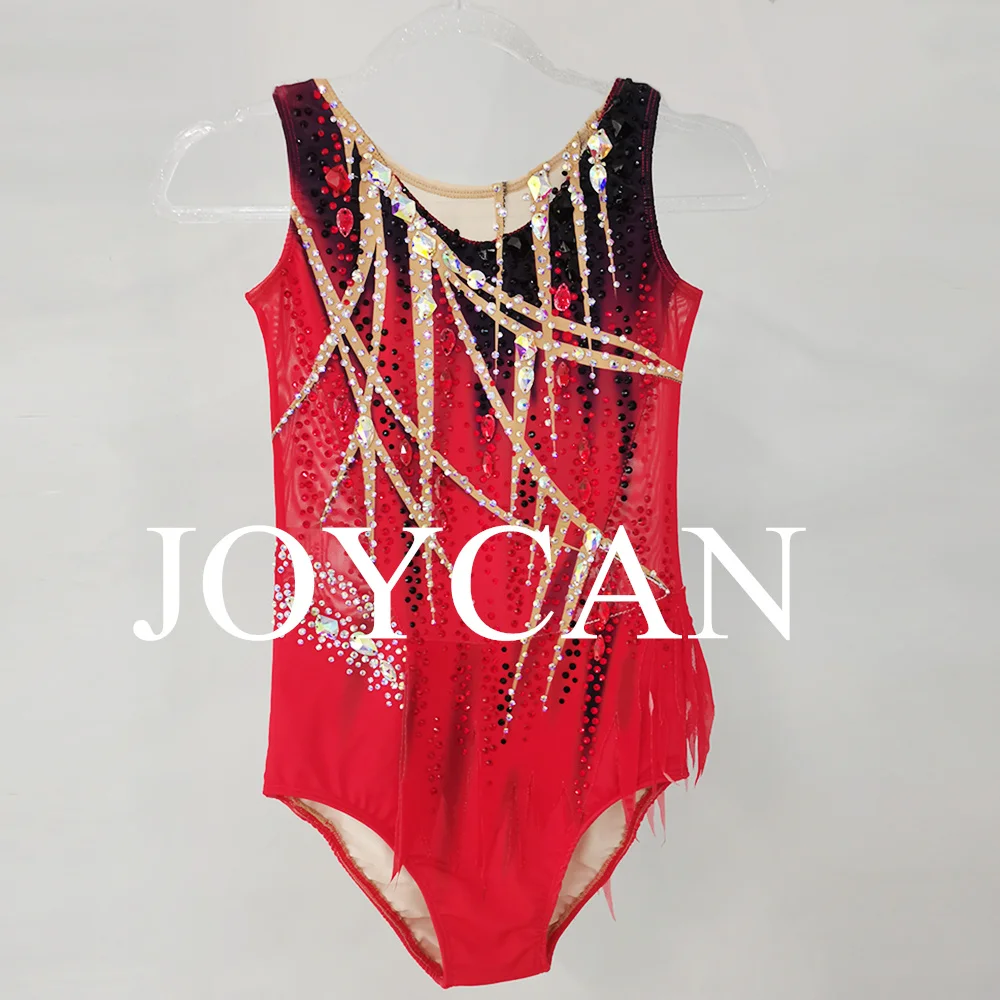 JoyCan Rhthmic ยิมนาสติก Leotards ผู้หญิง Spandex Elegant Dance Wear สําหรับการแข่งขัน