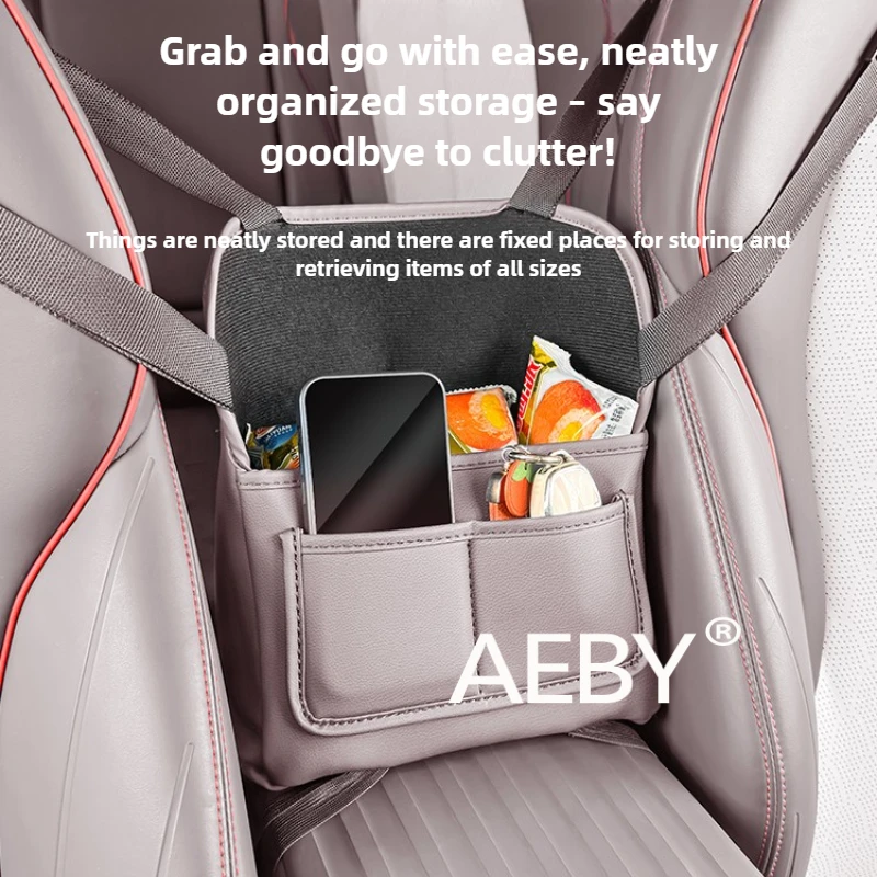 AEBY For BYD ATTO 3 2025 Seat Gap Organizer Bag,Drop Prevention Organizer Bag Between Seats,Center Console Side Storage Pouch
