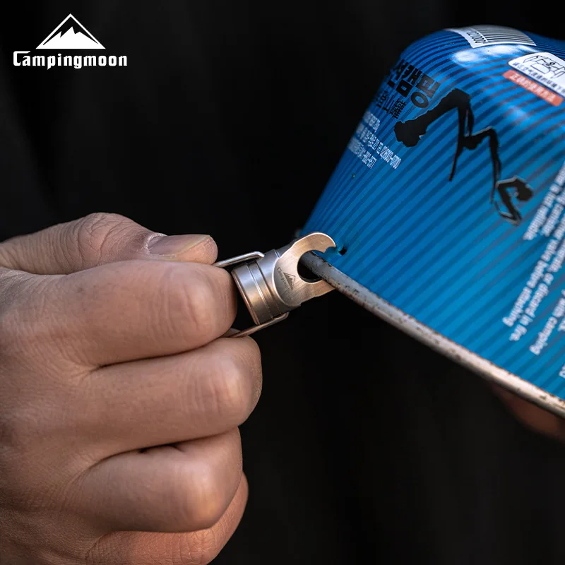 CAMPINGMOON السرطان الفرجار خزان الهواء لكمة خزان الغاز المسطح ختم أداة مريحة للحمل يمكن تعليقها على المفاتيح