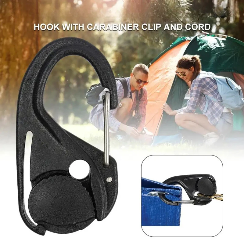 Rope Tightener Cast Hanging Rope Hook Without Knotting Self-Locking Binding Fixed Cam Mechanism Trumpet Outdoor Tools image 5