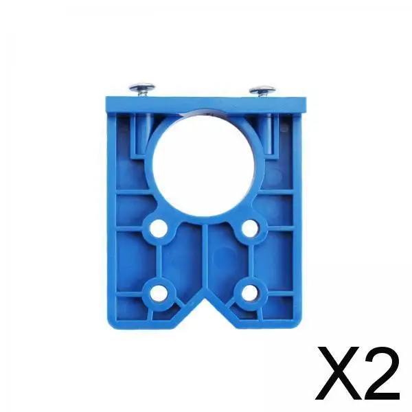 

2xHinge Boring Jig Wood Furniture Hole Jig Guide for Carpenter Woodworking Blue