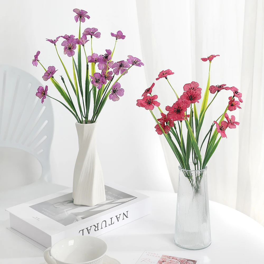 1/2 قطعة باقة الزهور الاصطناعية 32 سنتيمتر الزهور وهمية للمنزل ديكور حديقة الديكور في الهواء الطلق زهرية بونساي حلية اكسسوارات