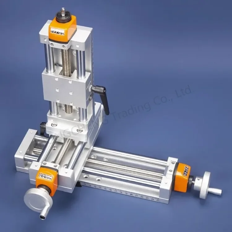 XYZ three-axis linear fine-adjustment precision guide rail manual sliding stage module with T-type lead screw NS80