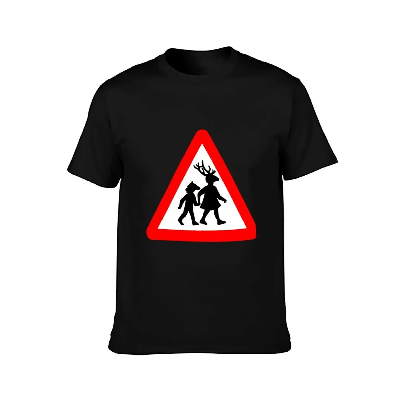 Summerisle School Crossing Sign T-Shirt customs shirts graphic tee anime tshirt Louboutins mens tall t shirts