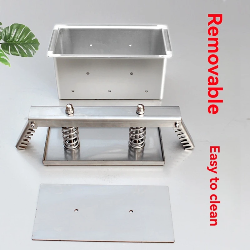 

Meat Cutting Mold Kitchen Cooked Meat Frozen Beef Roll Stainless Steel Forming Tool 1KG Ham Meat Pressing Tool Box 200x100x70MM