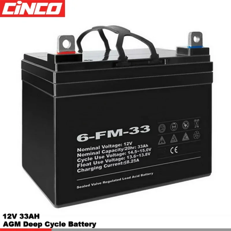 Mini Przenośny Akumulator Solarny 12V 24AH Deep Cycle AGM Kwasowo-Ołowiowy do Systemów Solarnych, Zapasowego Zasilania, Wydajne Rozwiązanie do Przechowywania Energii