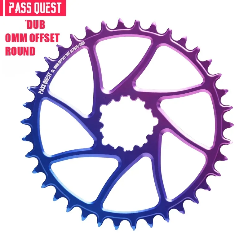 

PASS QUEST-0mm Offset for DUB Direct Mount crank Road Bike Chainring oval round Narrow Wide Chainwheel 30T-48T