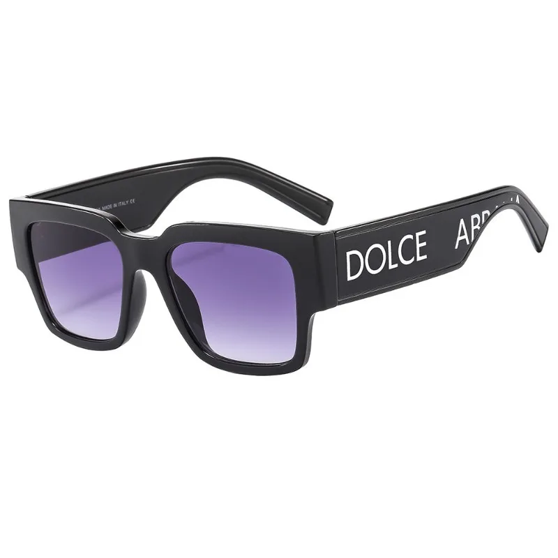 Letter D Fashion Sunglasses European and American Big Brand Thick Leg Sunglasses Popular Men's and Women's Versatile Glasses