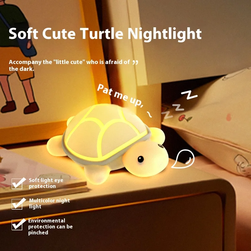 New product decompression pat light, children's bedroom bedside companion sleep light, small night light figurine
