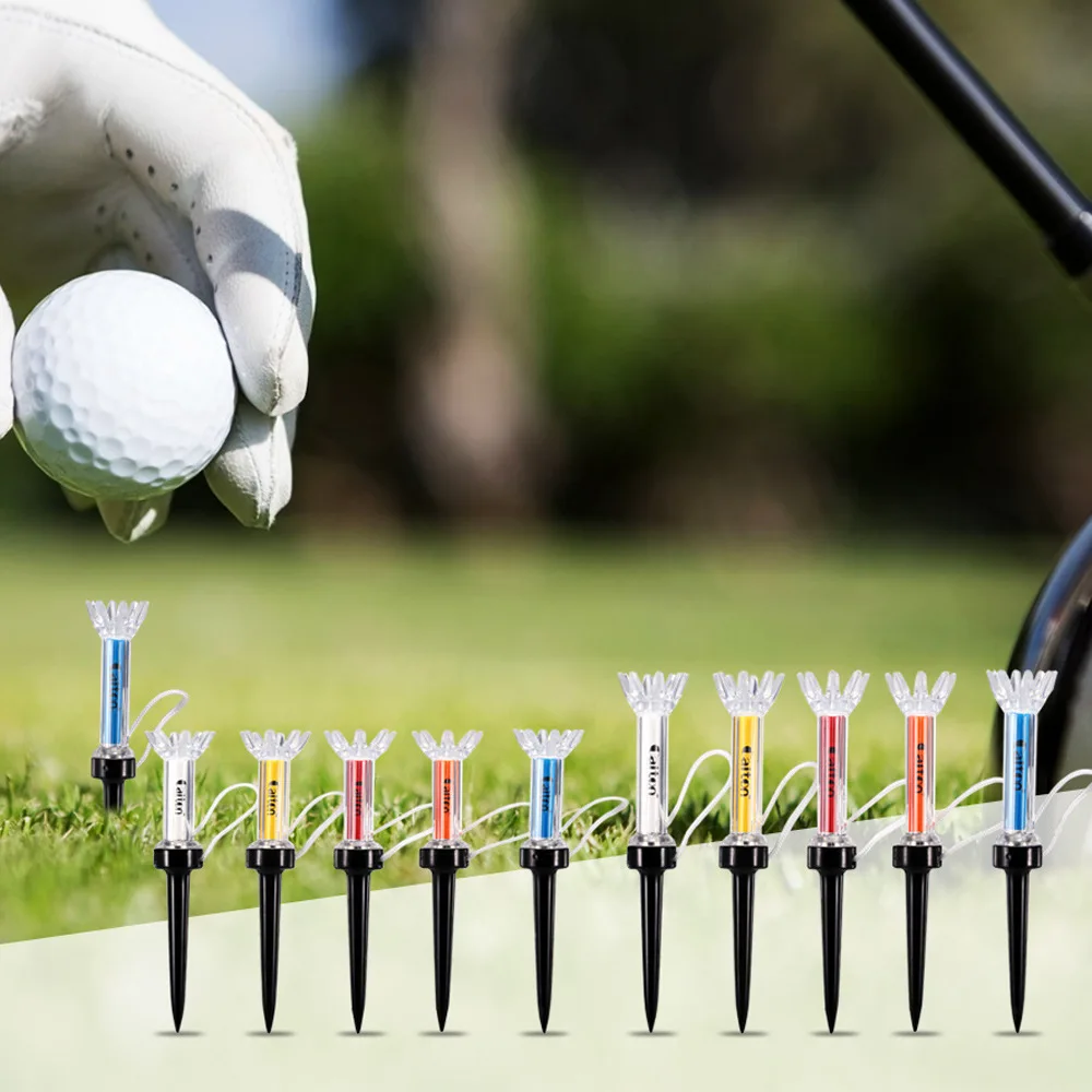 Ensemble de 5 tees de golf magnétiques, simulateur de tee de golf en forme d'entonnoir, tee de golf triangulaire en forme de fusée GEFQZ05