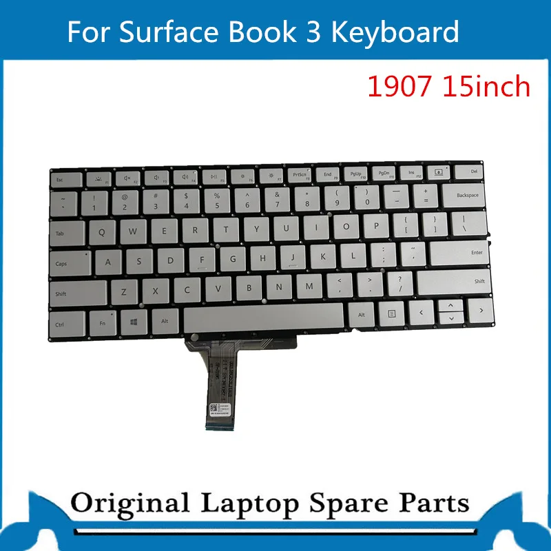 Original For Surface Book 3 1907 Keyboard 15 Inch US Layout