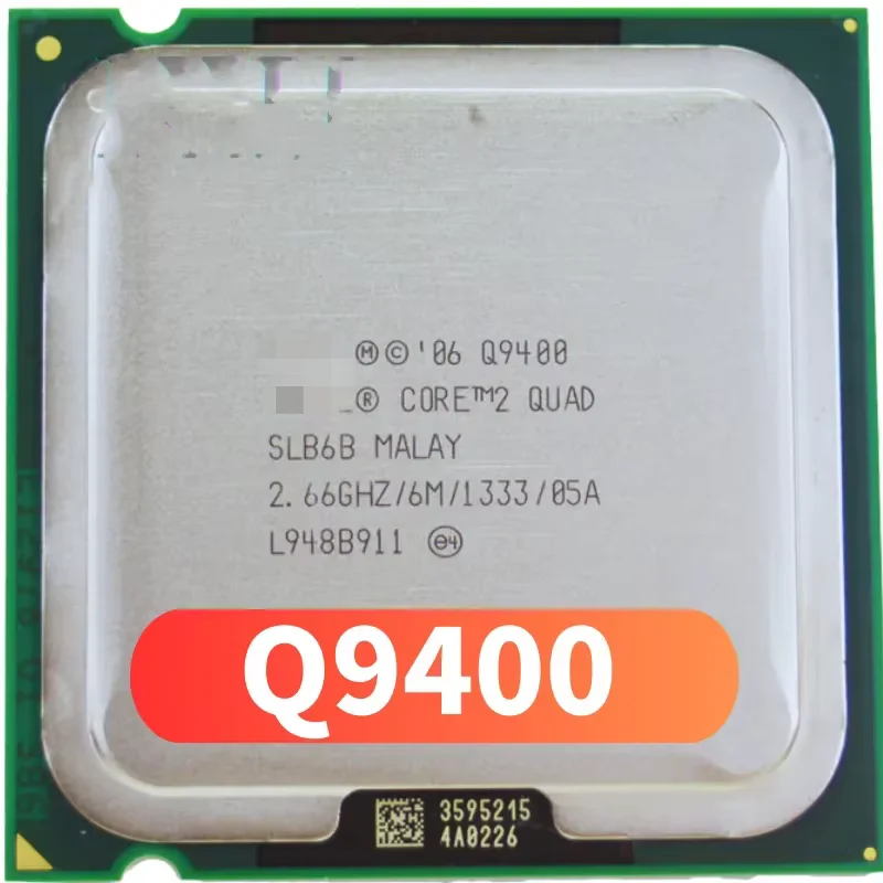 Free Shipping Core 2 Quad Q9400 CPU Processor (2.66Ghz/ 6M /1333GHz) Socket 775 Desktop CPU free shipping Core 2 Quad Q9400 CPU