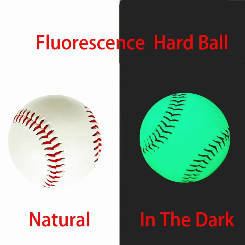 الفلورسنت البيسبول رقم. 9 كرات لينة للتدريب على الكرة الصلبة مصنوعة يدويًا، منتجات اللياقة البدنية، بيضاء آمنة للأطفال، ممارسة البيسبول للرجال #1