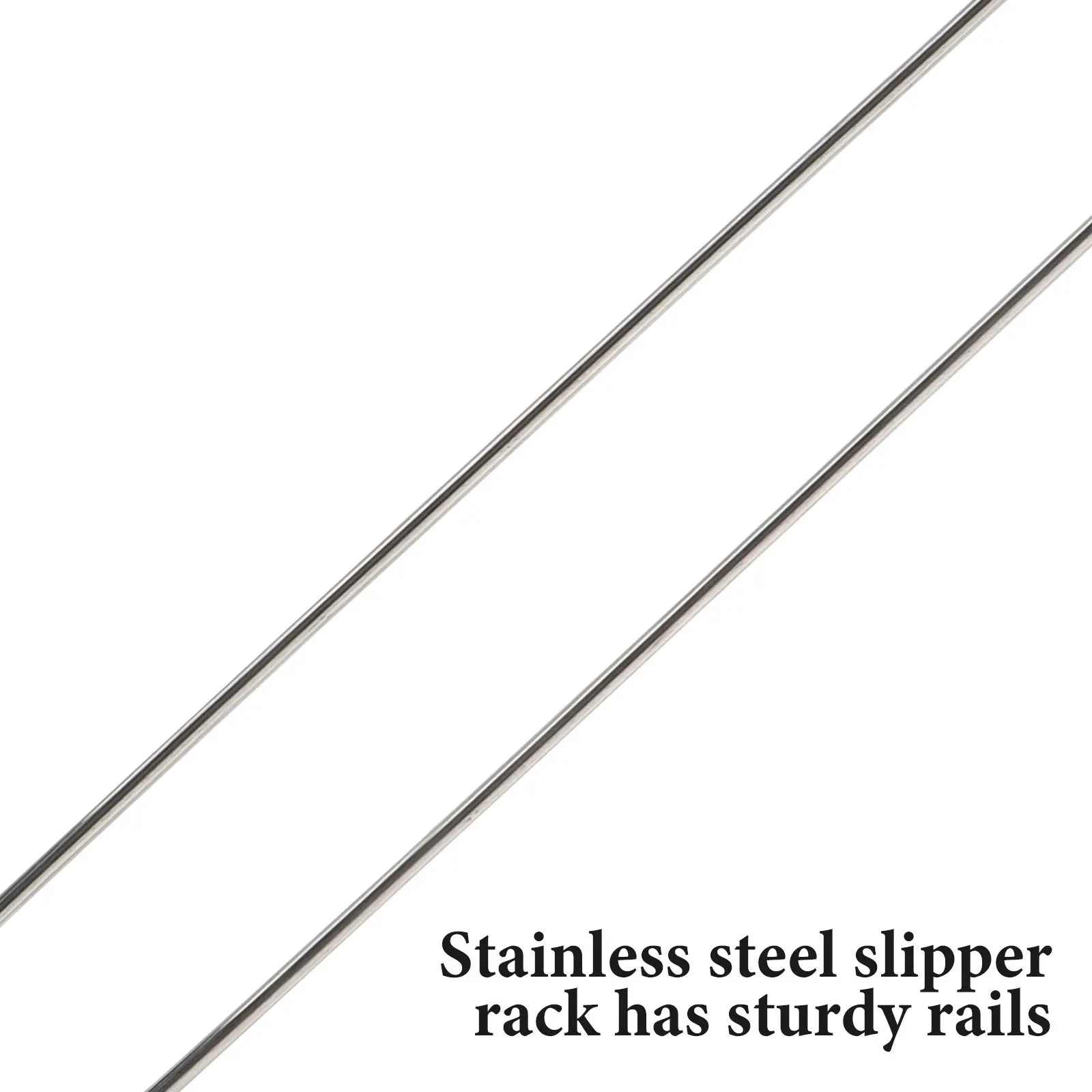 

Wall Shoe Rack Stainless Steel Slippers Holders Bathroom Slipper Rack No Drill Entryway Shoes Storage Shelf Rustproof