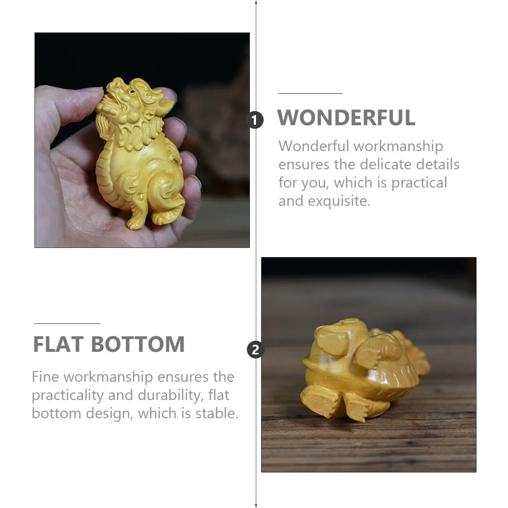 

Exquisite Desktop Wood Carving Ornament Smooth Wood Handicraft Stylish Decor Wooden Ornament Carving Handicraft