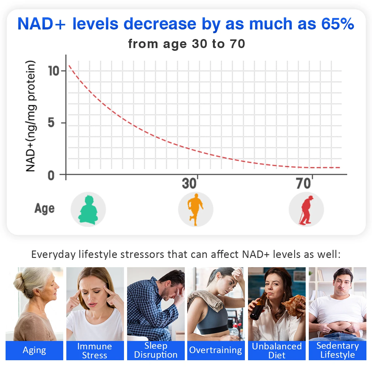 NAD+ Cell Regenerator and Niacinamide Essence, 60 Vegetarian Capsules 66000mg