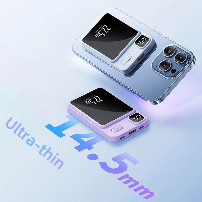 Macsafe Power Bank 10000mAh Wireless Magnectic Portable Power Bank Charger Fast Charging Auxiliary Battery Powerbank For Iphone