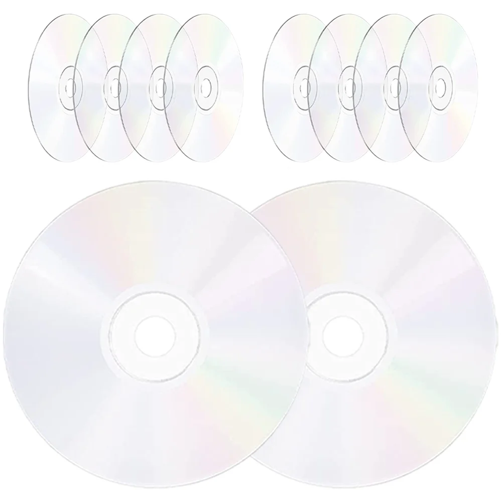 10 Pcs Clear CD Discs Decorative Handmade Plastic Adornment Creative Wall Multifunctional Craft Home Decor 2000s Room