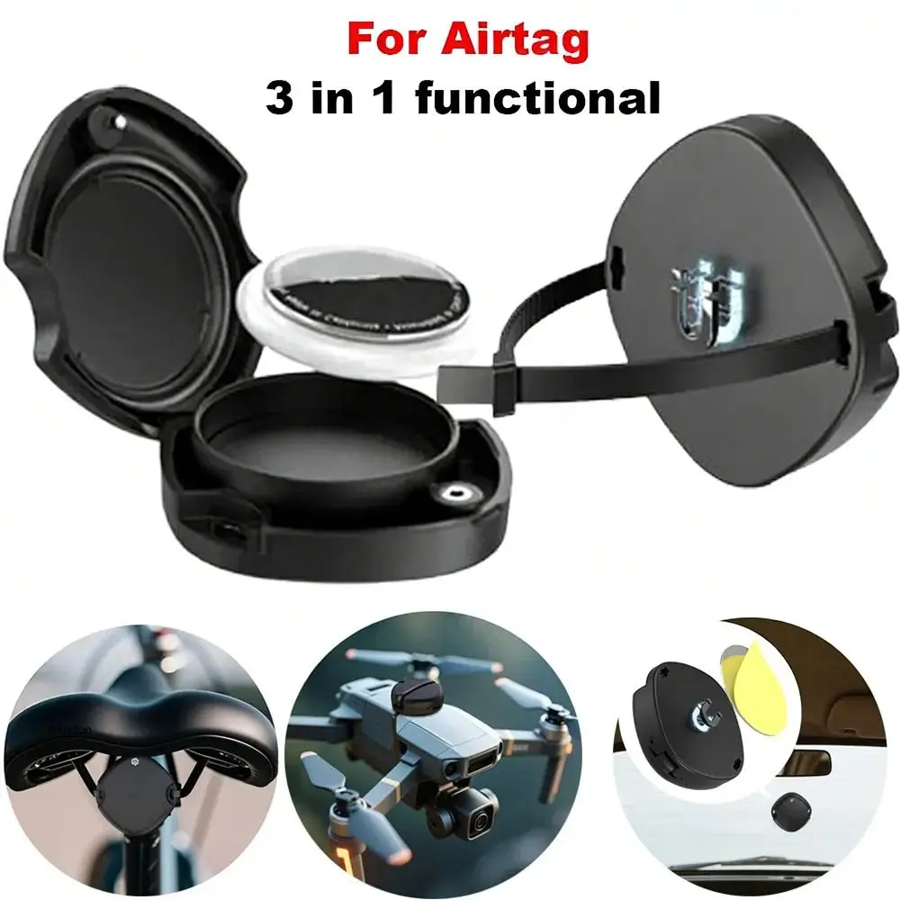 Cable Tie Tracker Protector Multi-functional Hard Shell Tracker Protective Cover Durable Protective Case for Airtag Pet Tracker