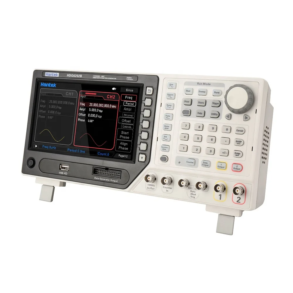 Hantek HDG6202B/6162B/6112B/6082B Arbitrary Wave Signal Generator 80-200Mhz Dual Channel Function Frequency Meter