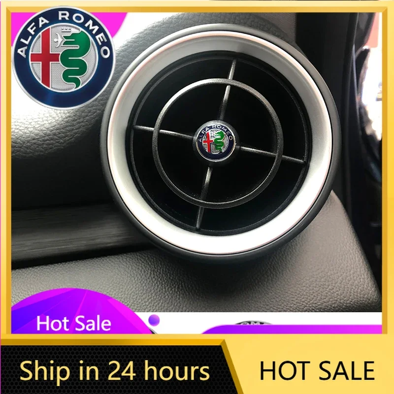 

Наклейки для автомобиля Alfa Romeo, декоративные наклейки на воздуховоды с эмблемой для Alfa Romeo Giulia 952, Tonale, Stelvio 949