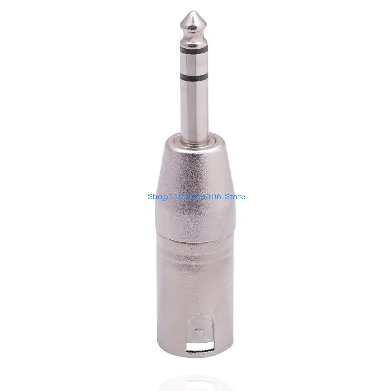 

400A Male to Male Socket Connector 6.35mm 1/4 Inch TRS to XLR Adapter