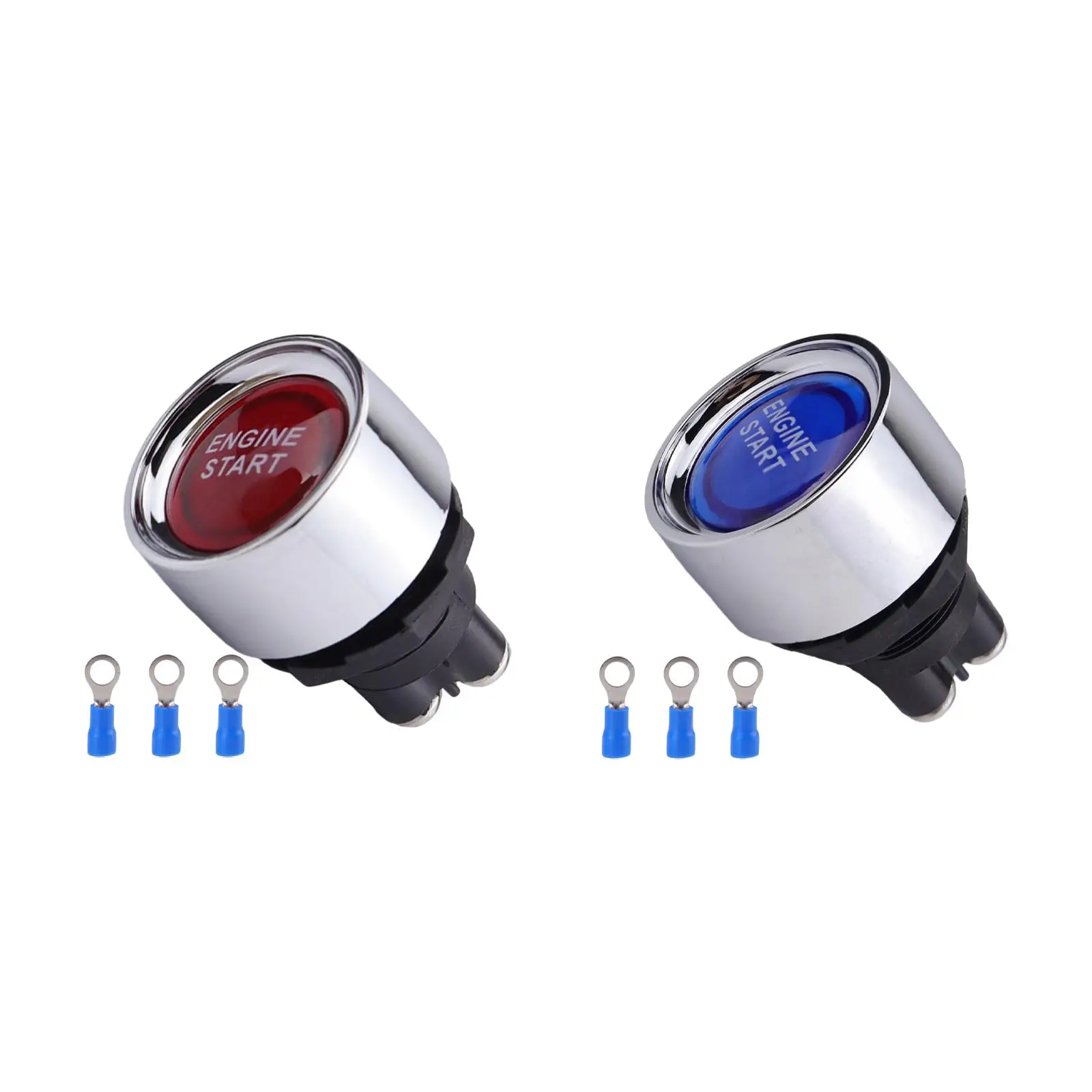 Momentary Start Switch LED Light 50A 12V Automatic Reset for Car UTV RV