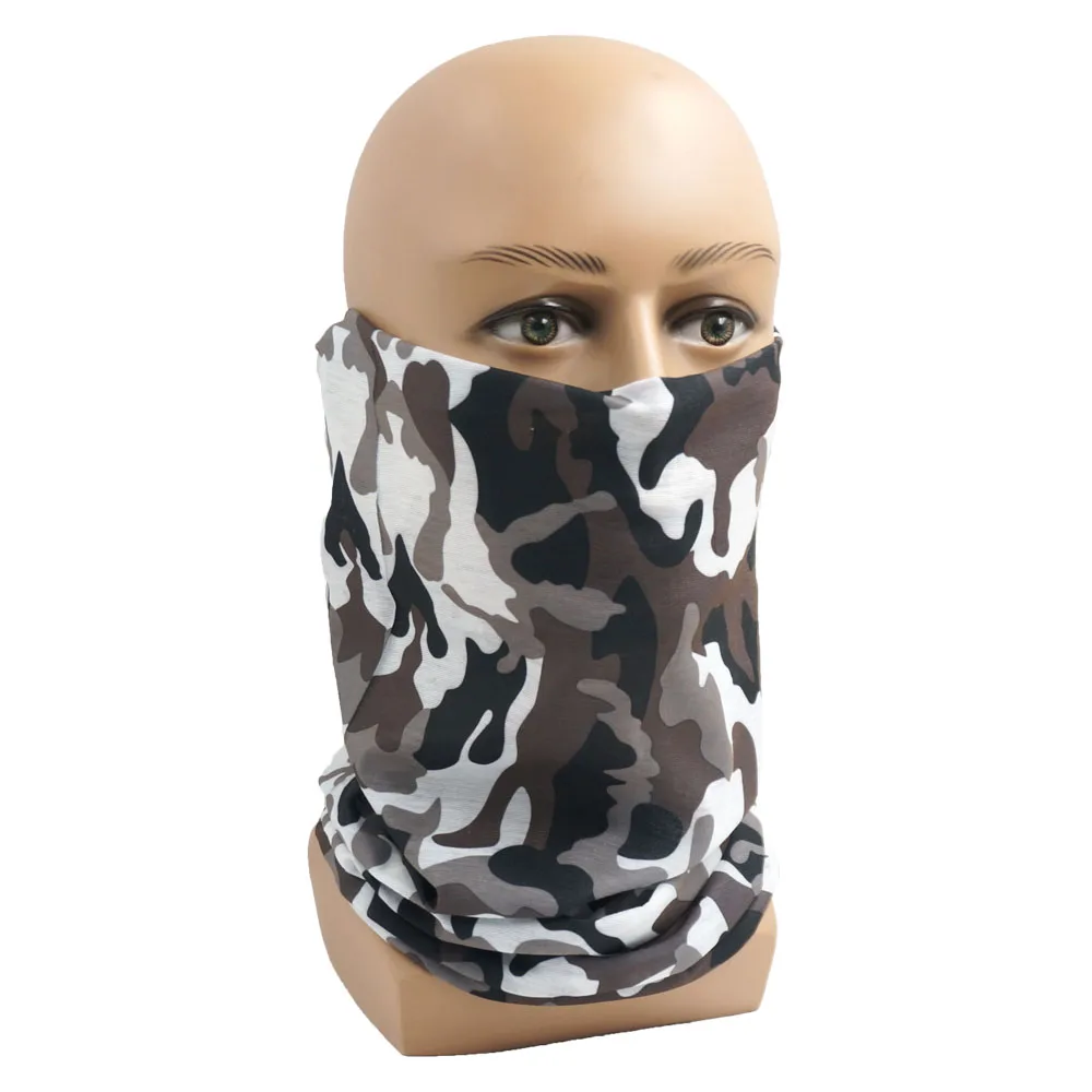 Camouflage Cycling Scarf Tactical Outdoor Neck Cover Gaiter Men Breathable Bandana Women Balaclava Headband Tube Face Mask Hood