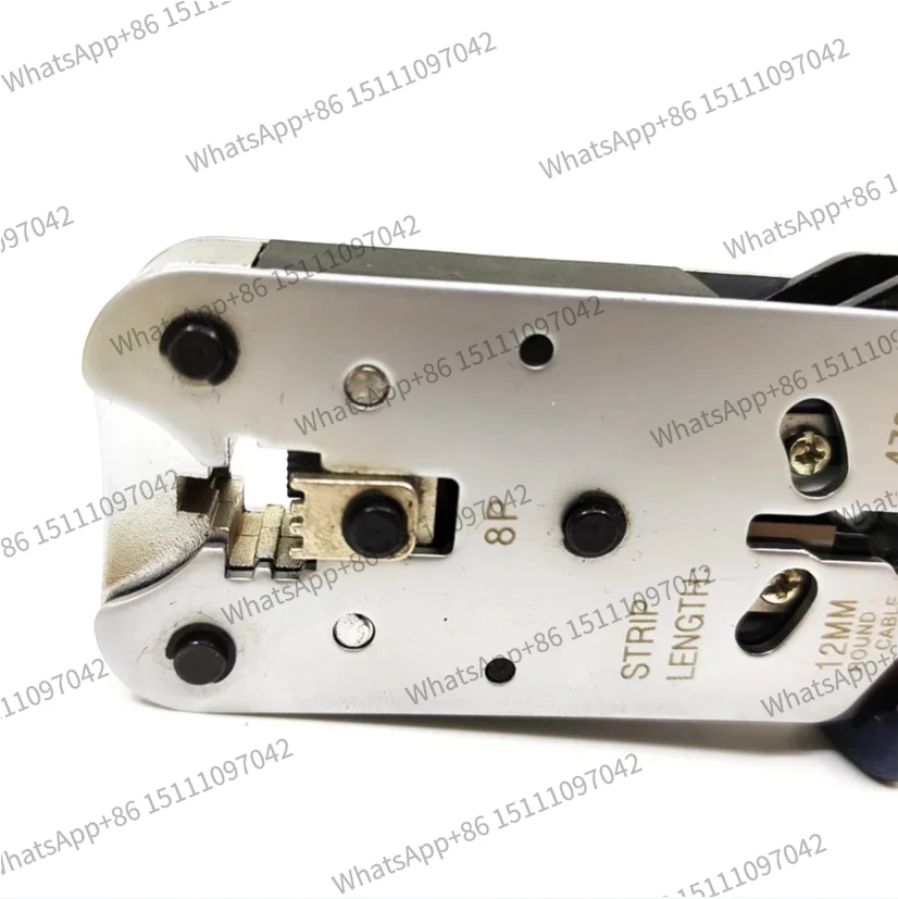 Aluminum alloy 8P professional grade crystal head wire clamp HT-L2182R single use wire clamp RJ45