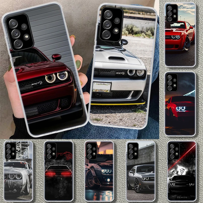 Challenger S-SRT Phone Case for Samsung Galaxy A15 A25 A35 A55 A14 A24 A34 A54 A04S A13 A23 A33 A53 A03S A52 A12 A22 A32 A02S Ca