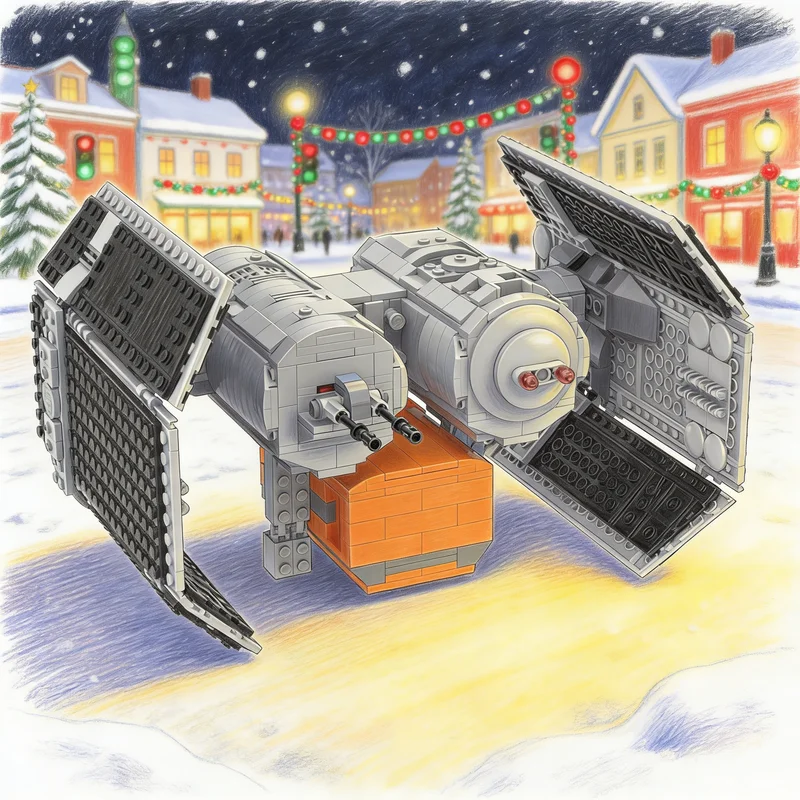 

949 деталей MOC TIE Csh Cargo Shuttle Star Battle: Набор строительных блоков для сборки, креативный подарок, декор для демонстрации, премиум-класс для взрослых и детей