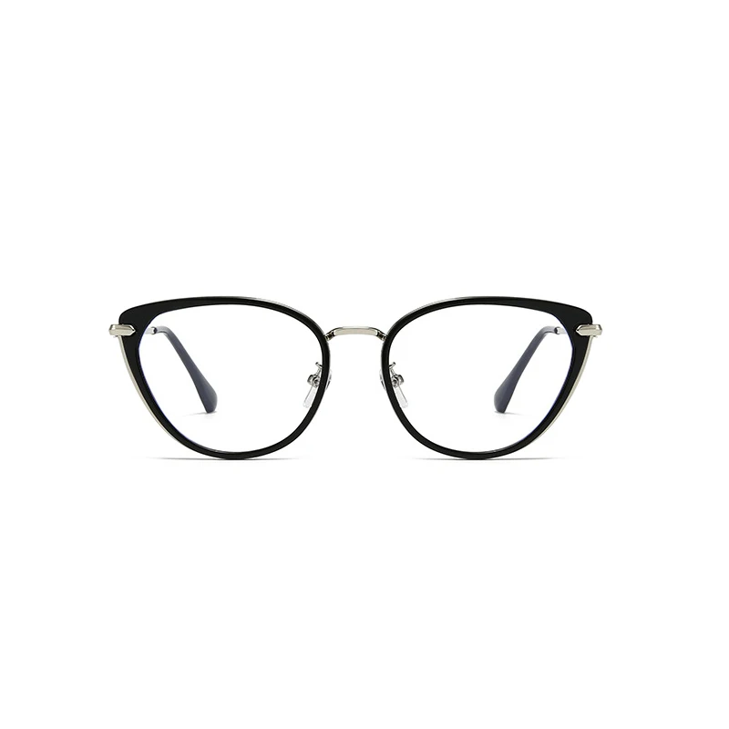 Neue Schwarze Runde Computerbrille mit Metallrahmen für Damen und Herren, Blaulichtfilter, Runde Brillen, Optische Schutzbrille